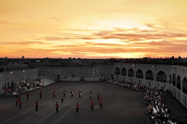 Fort Henry Sunset Ceremony in Kingston Ontario