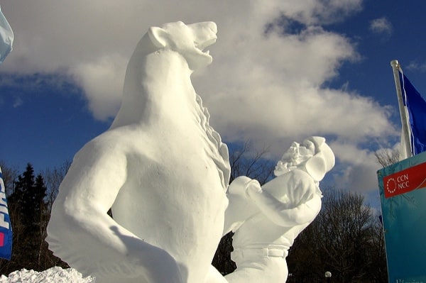 Winterlude sculpture Ottawa