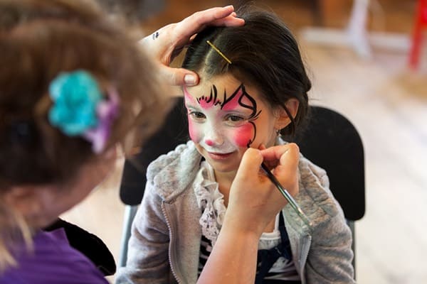 Face painting at the Mackenzie King Estate