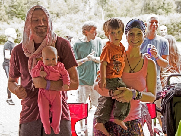 Families are welcome at Bhakti in the Woods, and there are daily family yoga classes. Photo by Audrey Belval.
