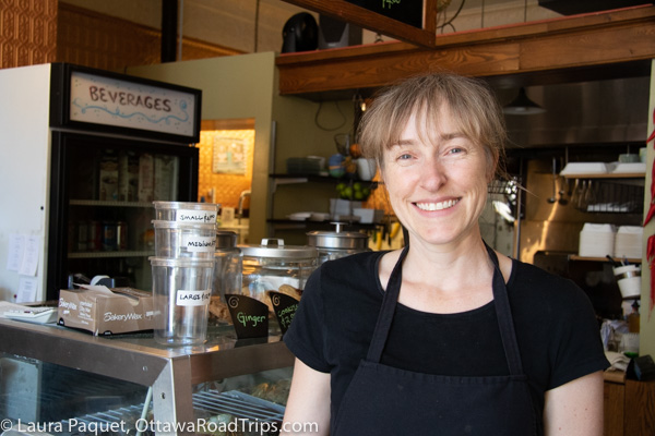 Owner Petra Graber at the Good Food Company cafe in Carleton Place.