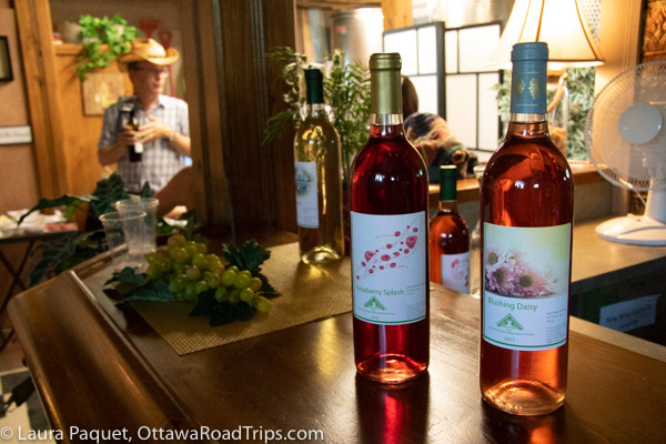 At Green Gables Vines in Oxford Station, a pretty wooden bar is a relaxing spot to sample the vintages.