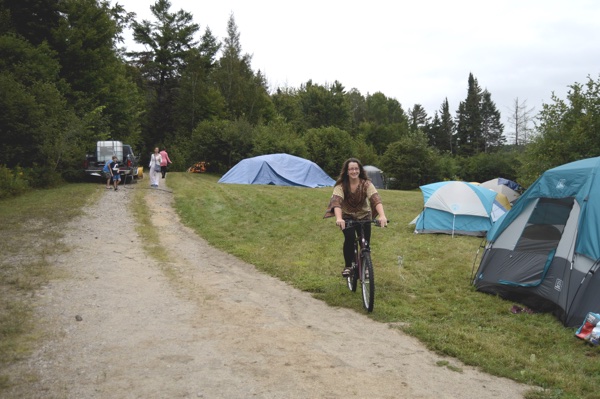 Camping is available at Bhakti in the Woods, with space for RVs, too. Photo by Joana Filguieras.