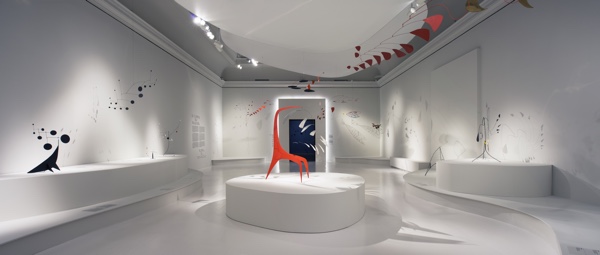 calder sculptures on display at the montreal museum of fine arts.