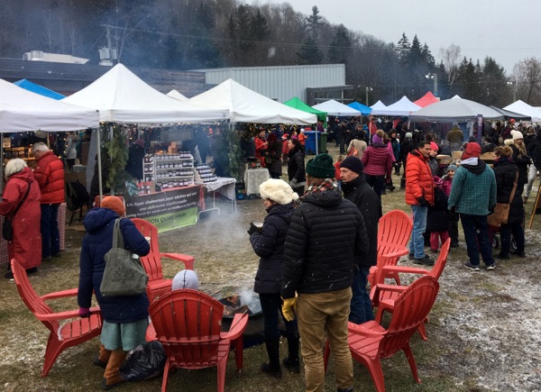 Wakefield Christmas Market: vendors and cozy bonfires await you. Photo by Jess Milne Harris.