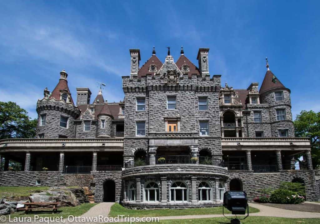 boldt castle on heart island, new york, in the 1000 islands.