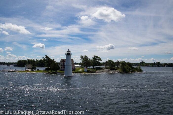 lighthouse on a small island