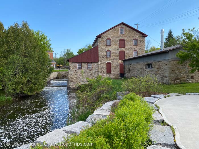stone mill next to a watercourse